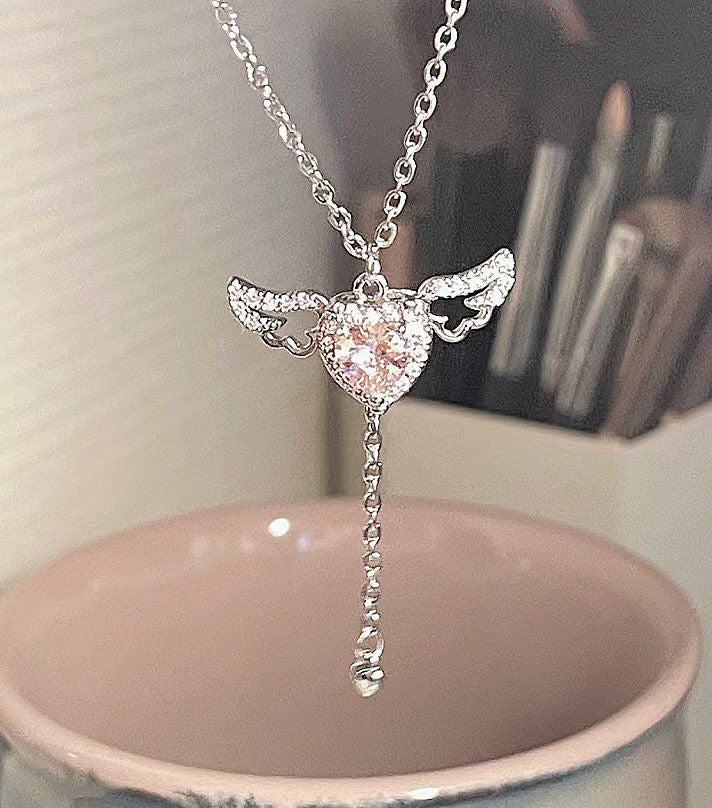 Collar Varita Pink Stainless Steel