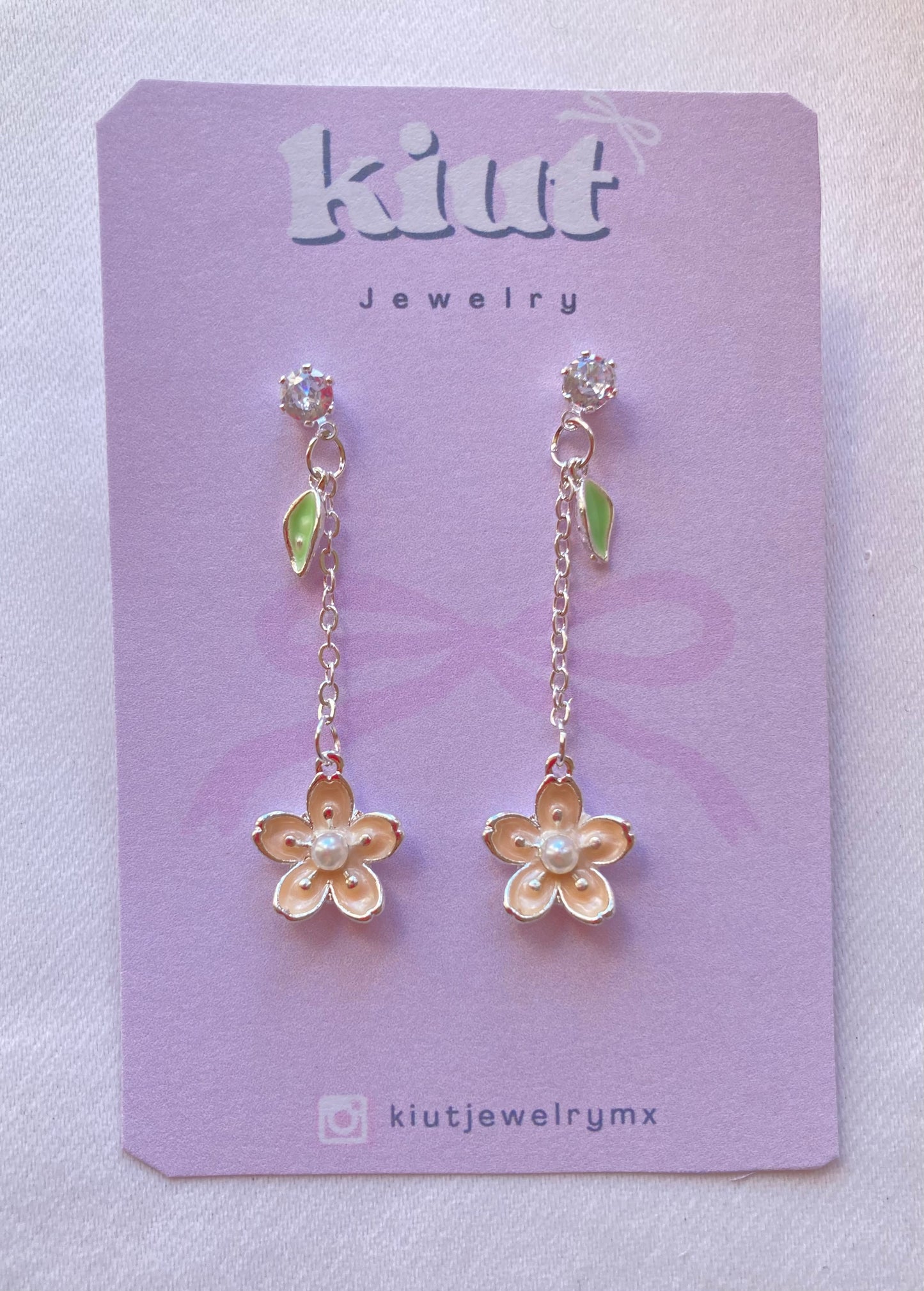 Aretes Cerezo Flor