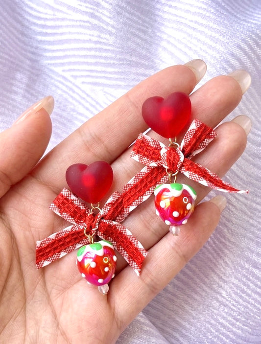 Aretes Strawberry