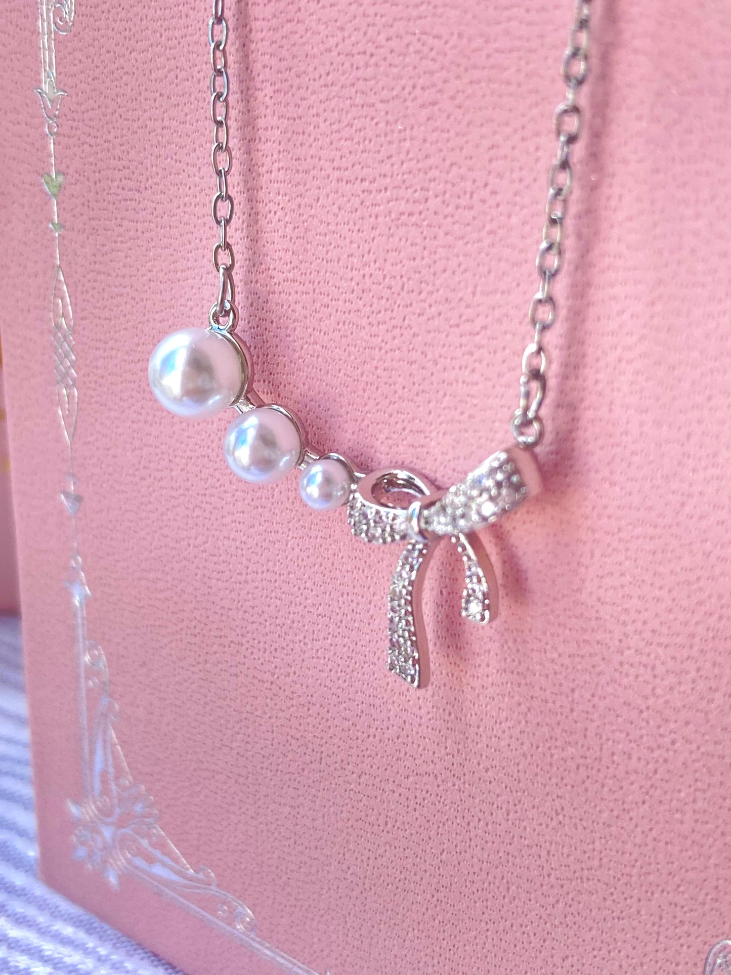 Collar Perlitas Coquette Silver