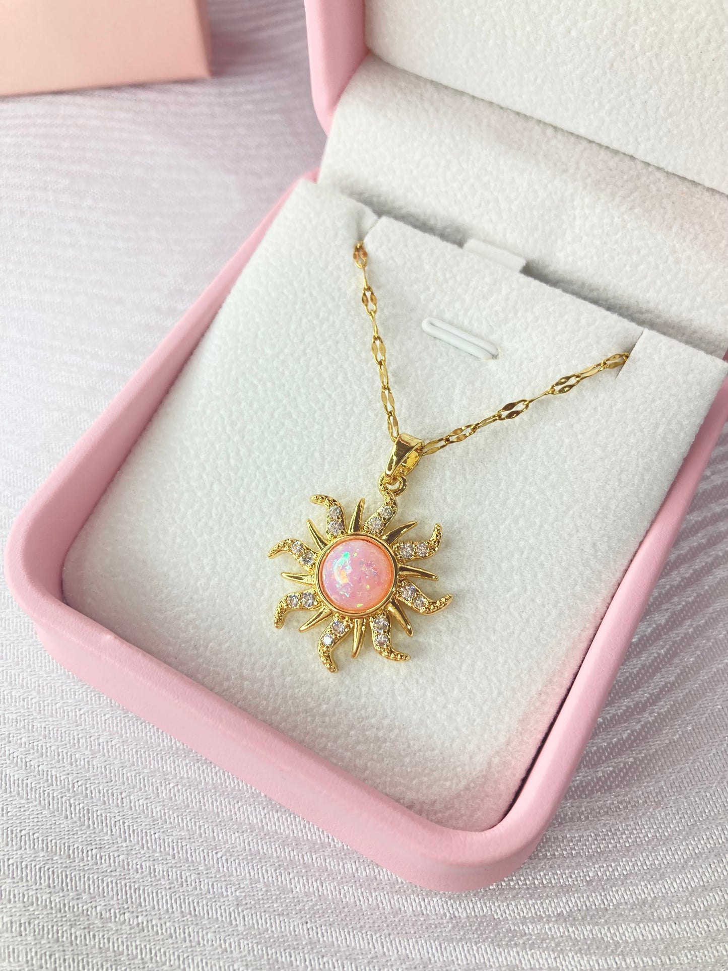 Collar Rapunzel Pink Stainless Steel