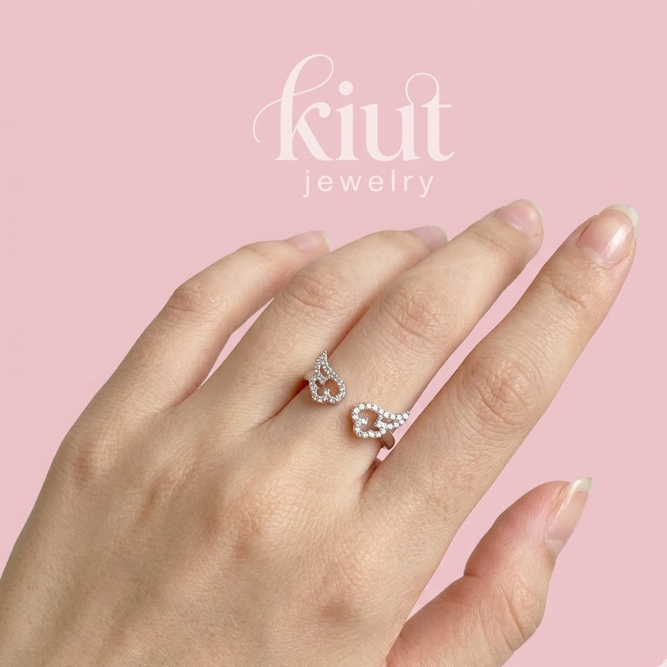 Anillo Wings Silver Plated