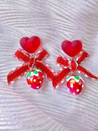 Aretes Strawberry
