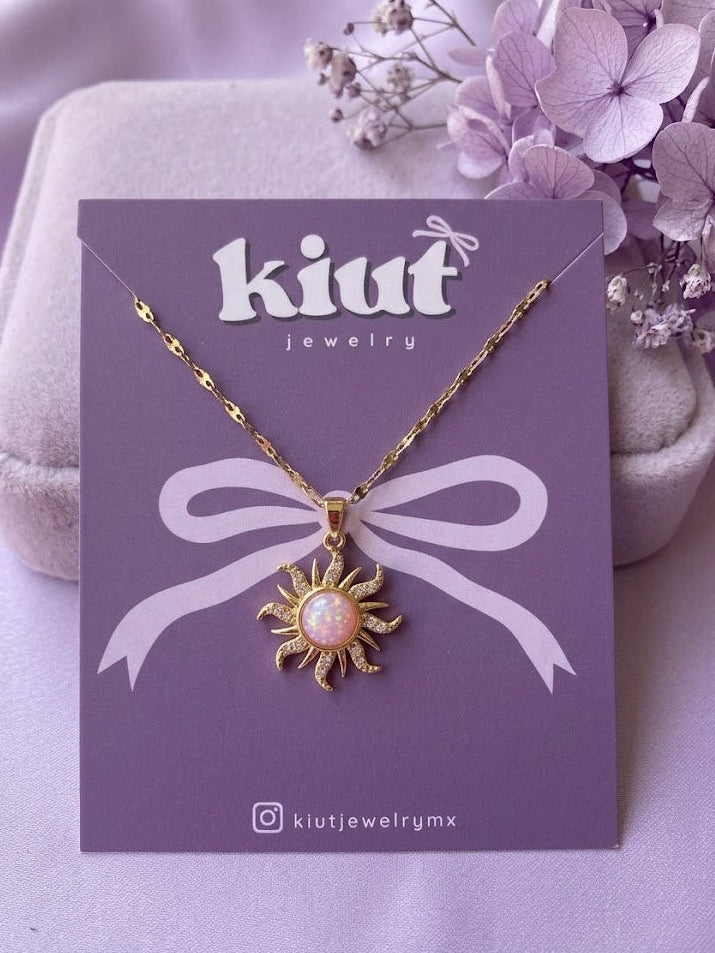 Collar Rapunzel Pink Stainless Steel