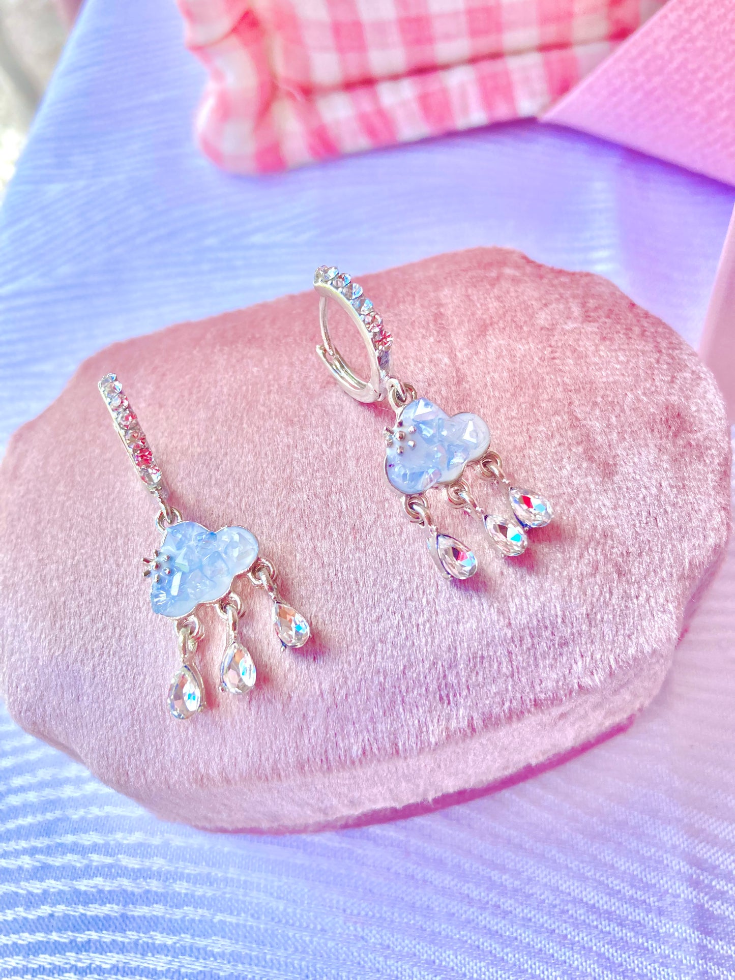 Aretes Huggies Nubecita Zircon