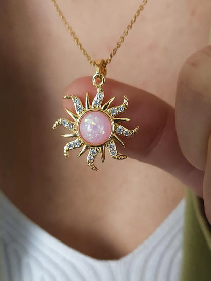 Collar Rapunzel Pink Stainless Steel