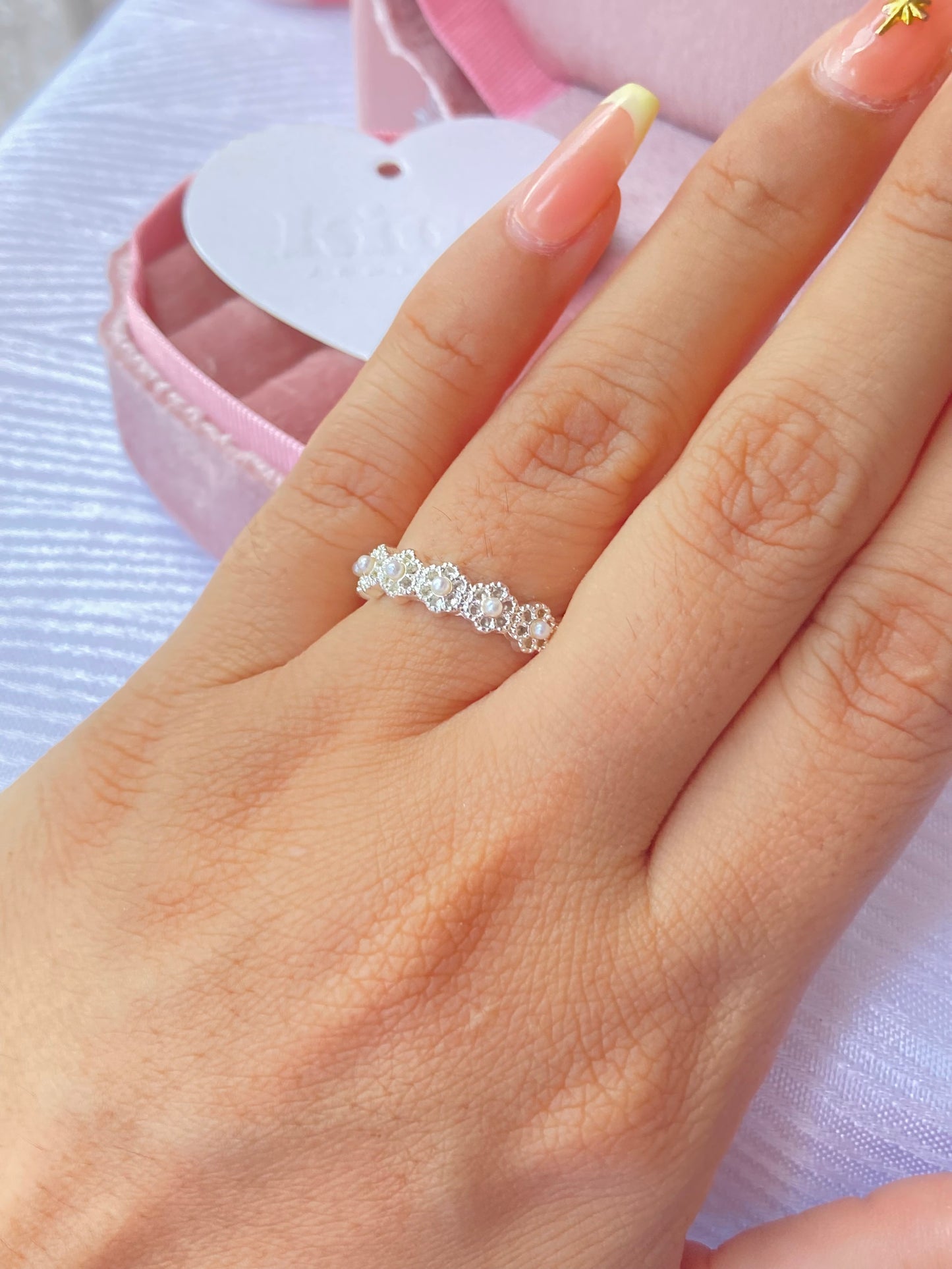 Anillo Cuentas en perlas