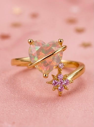 Anillo Heart Stone