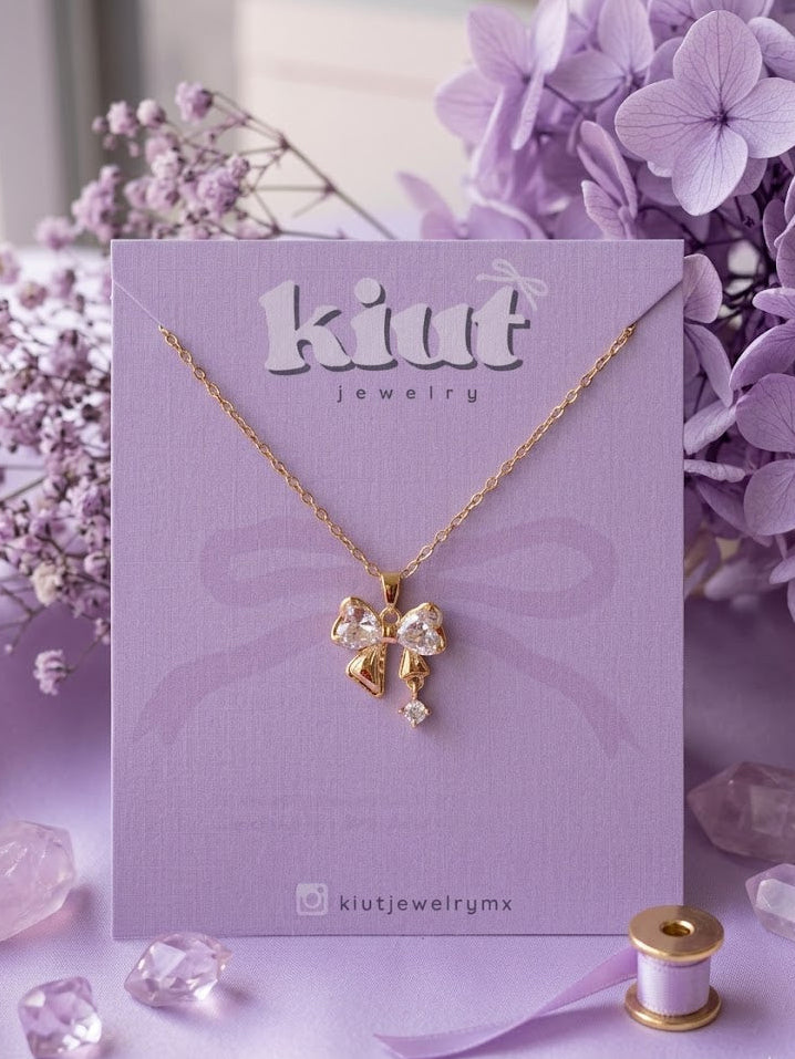 Collar Moñito Stainless Steel