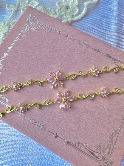 Pulsera Flor Rosa
