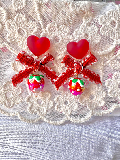Aretes Strawberry
