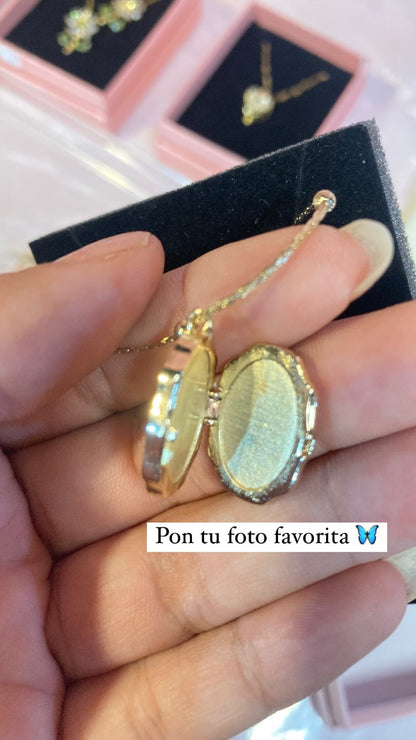 Collar Relicario Butterfly