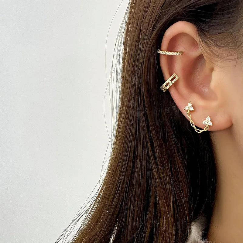 Aretes Enchanted Doble Piercing
