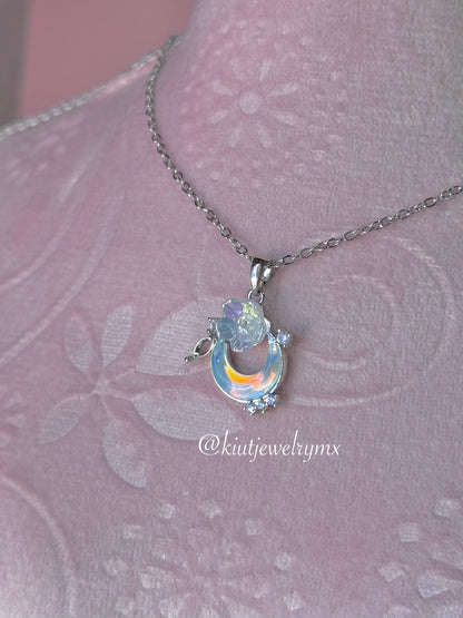 Collar Luna Primaveras Stainless Steel