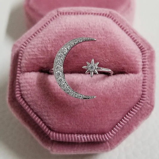 Anillo Lunar Plata Ley 925