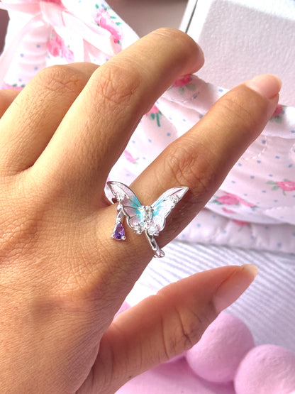Anillo Pomme Side Silver Plated