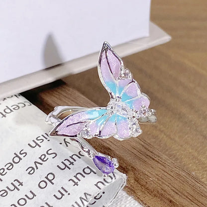 Anillo Pomme Side Silver Plated