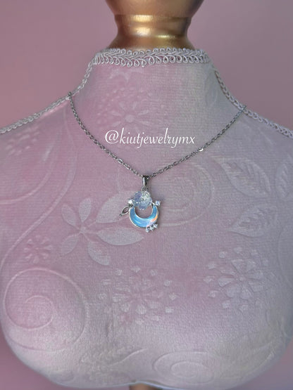 Collar Luna Primaveras Stainless Steel