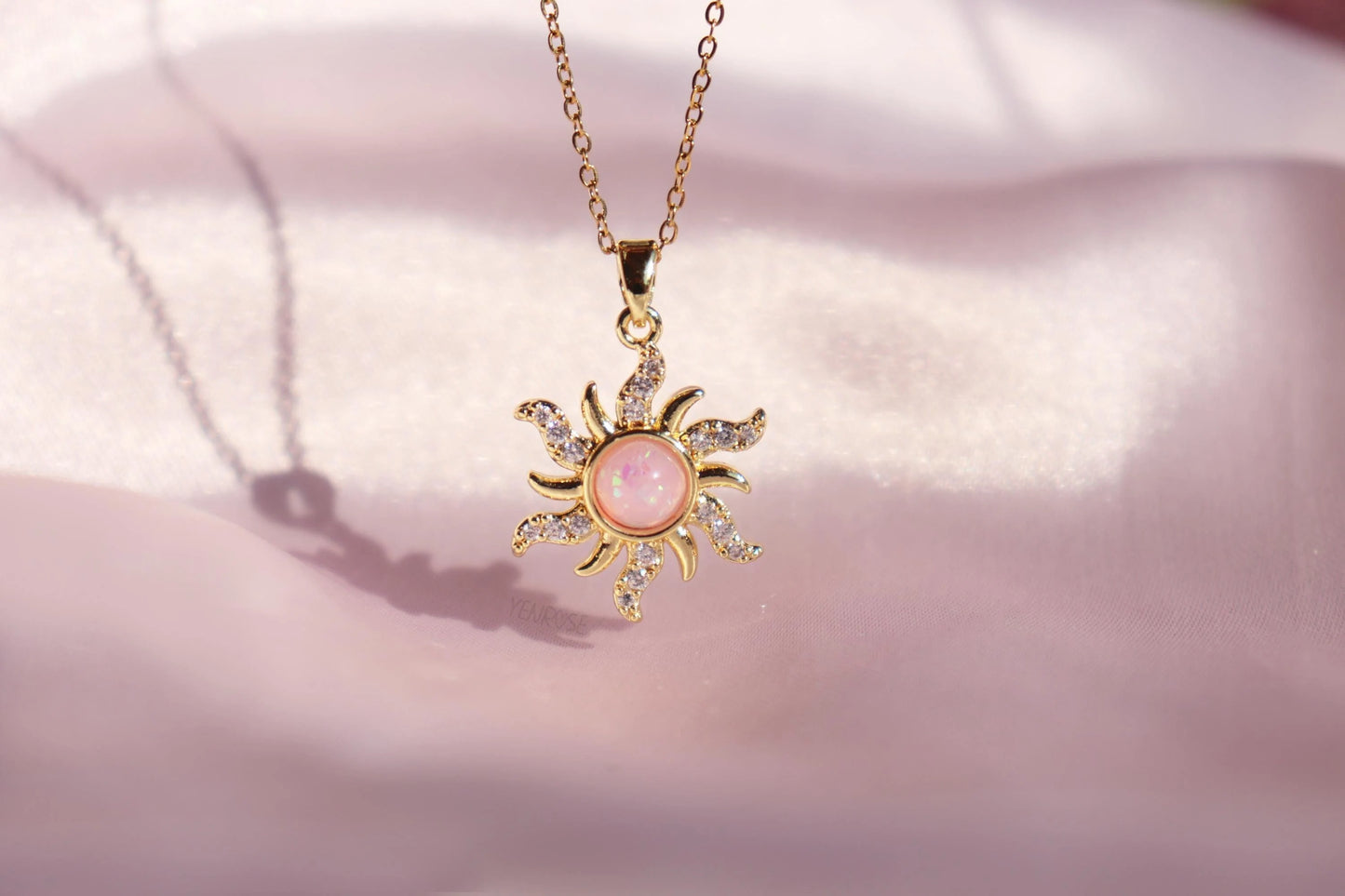 Collar Rapunzel Pink Stainless Steel