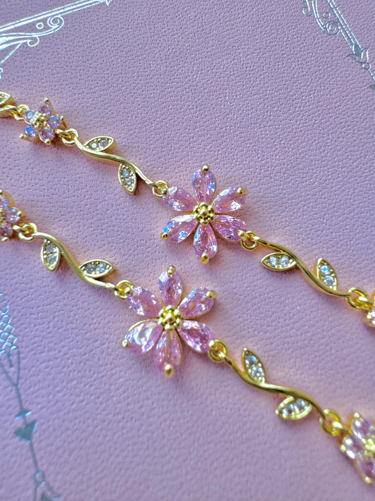 Pulsera Flor Rosa