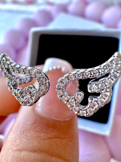 Anillo Wings Silver Plated