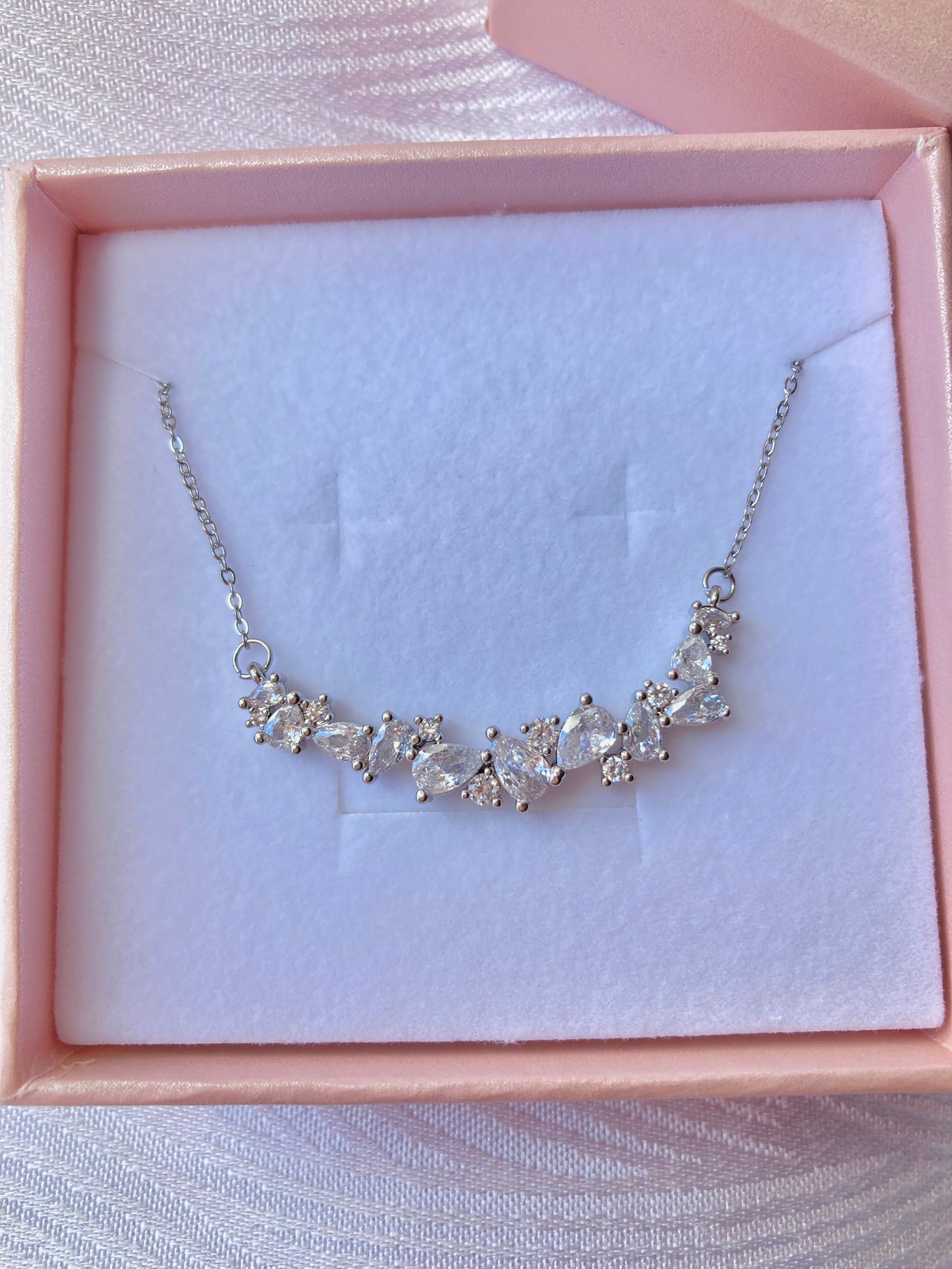 Collar Beauty Cristals Stainlees Steel