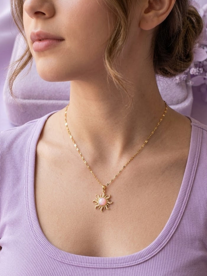 Collar Rapunzel Pink Stainless Steel