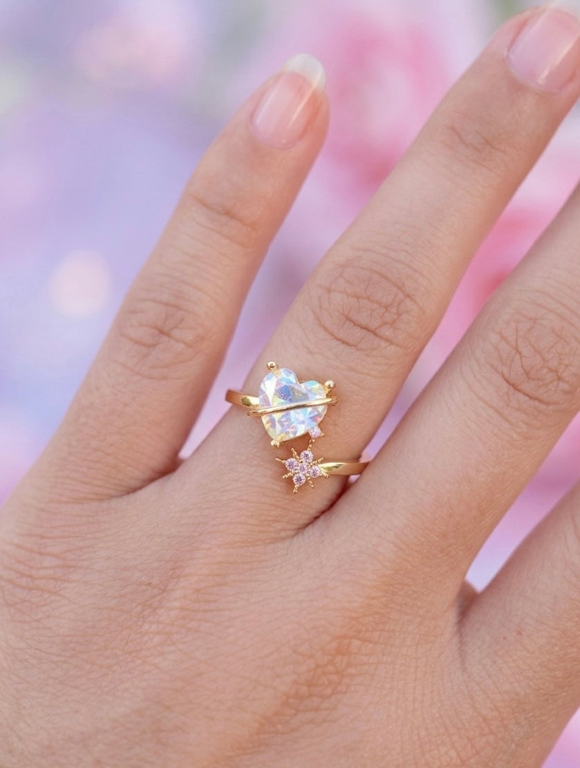 Anillo Heart Stone