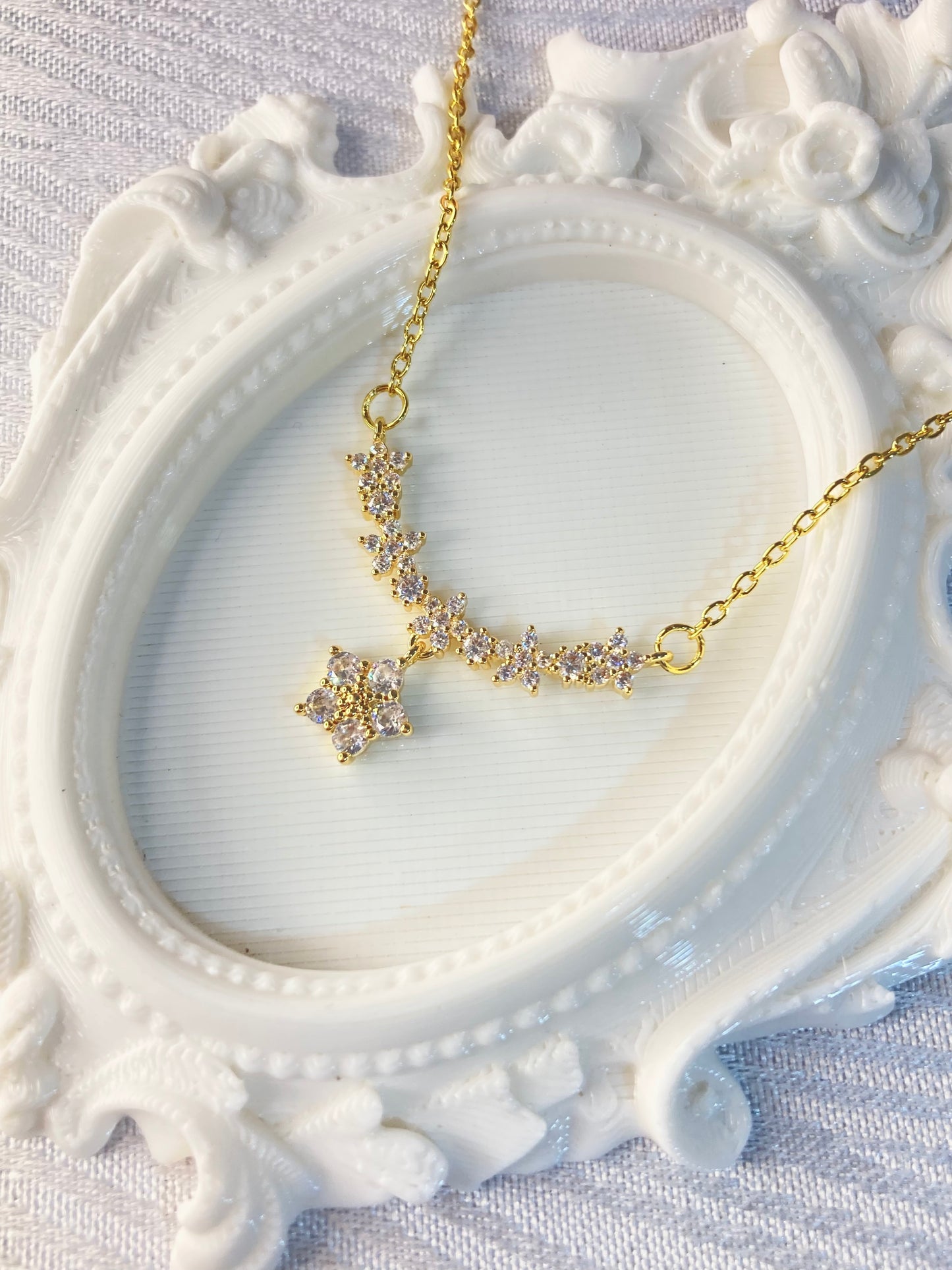 Collar Destellos Zirconias Stainless Steel