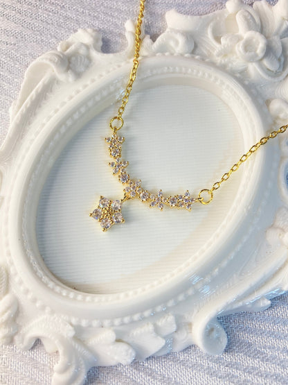 Collar Destellos Zirconias Stainless Steel