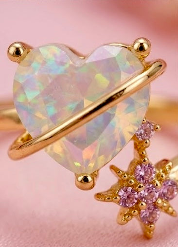 Anillo Heart Stone