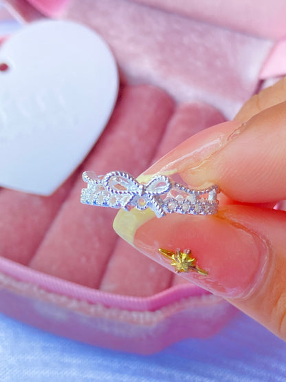 Anillo Ajustable Encaje Centro de Lazo