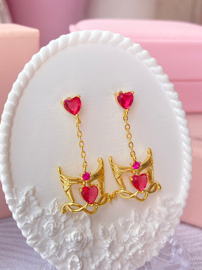 Aretes Bruja Scarlet Golden