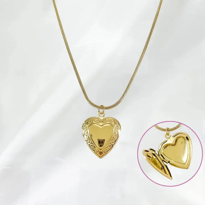 Collar Relicario Heart Stainless Steel