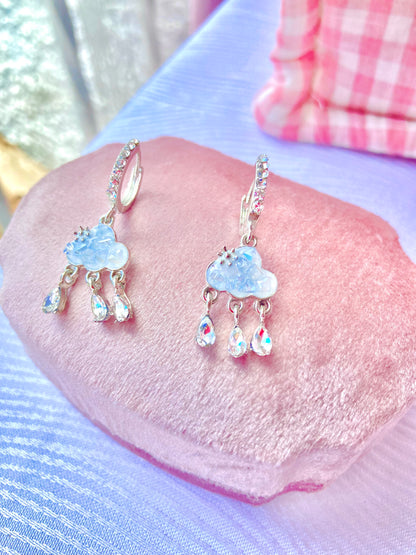 Aretes Huggies Nubecita Zircon