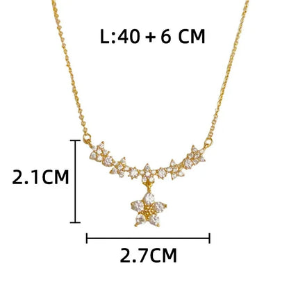 Collar Destellos Zirconias Stainless Steel