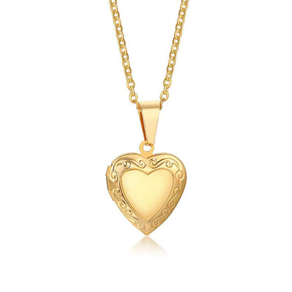 Collar Relicario Heart Stainless Steel