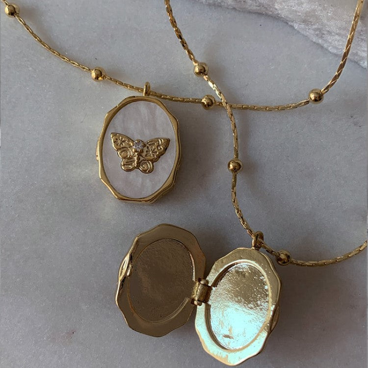 Collar Relicario Butterfly