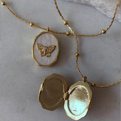 Collar Relicario Butterfly