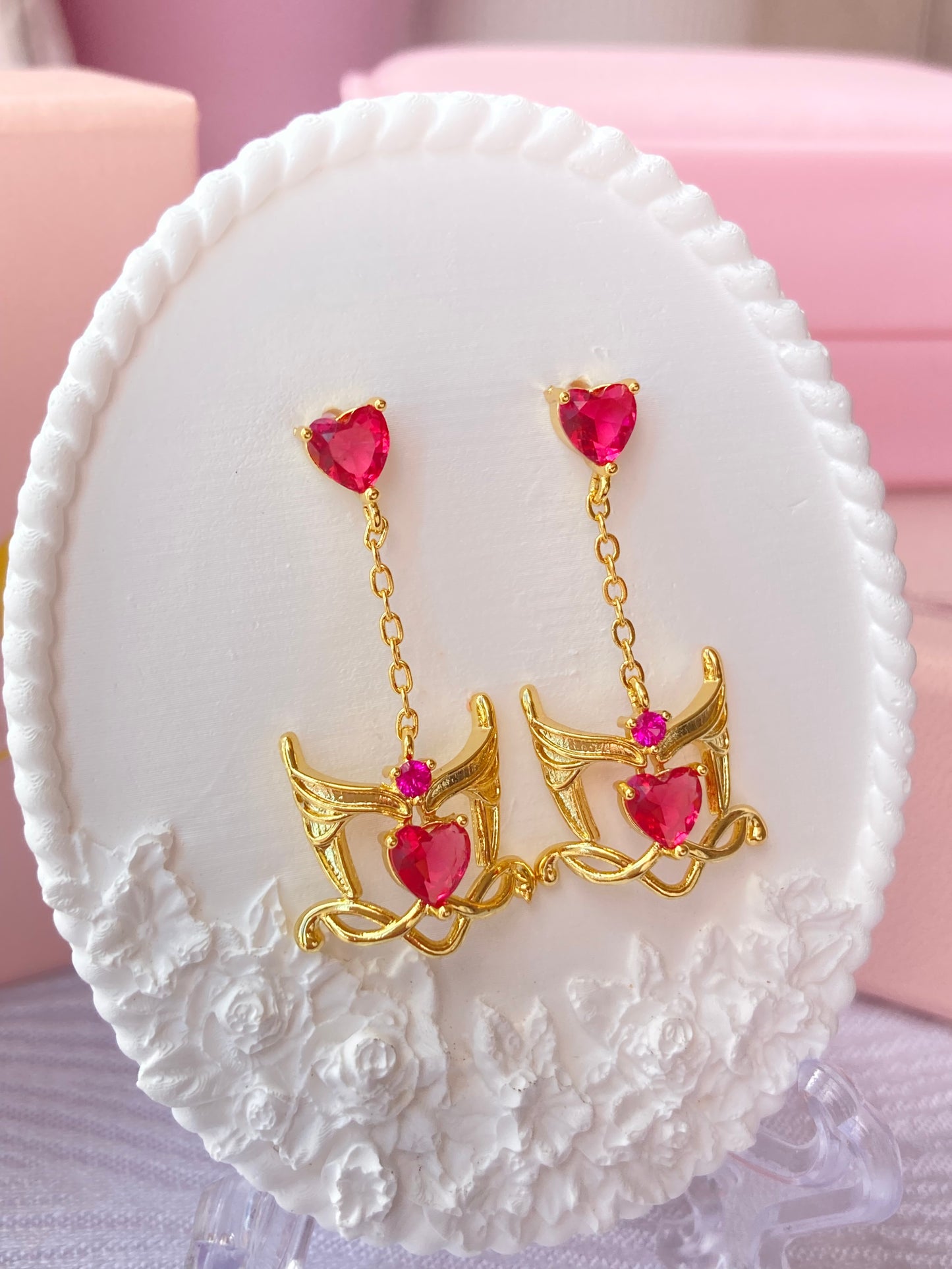 Aretes Bruja Scarlet Golden