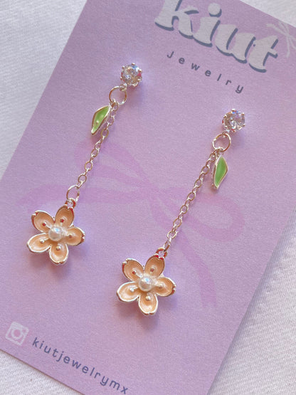 Aretes Cerezo Flor