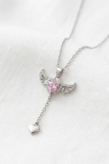 Collar Varita Pink Stainless Steel
