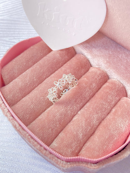Anillo Flores Bordadas