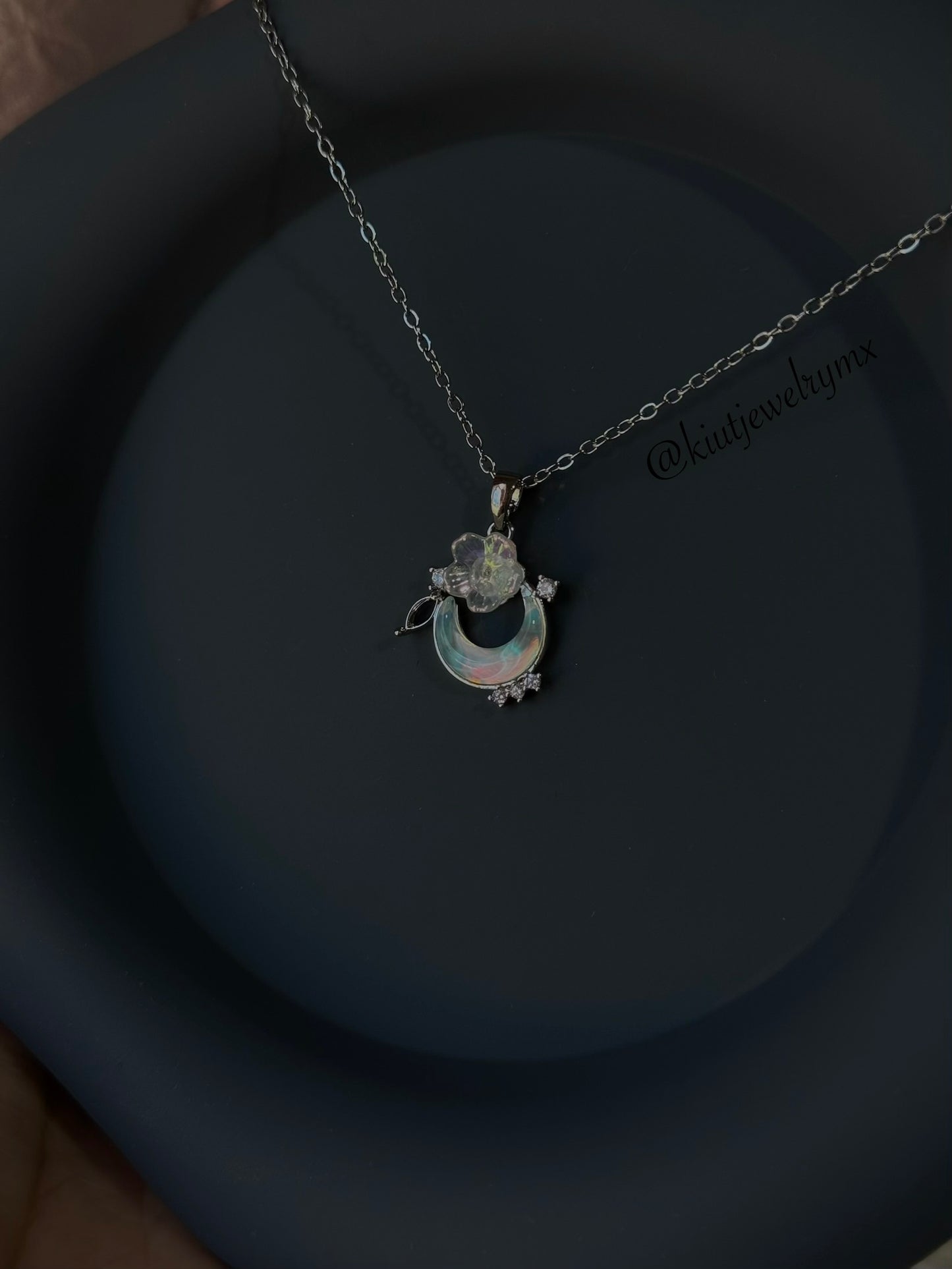 Collar Luna Primaveras Stainless Steel