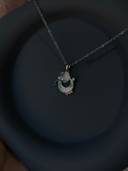 Collar Luna Primaveras Stainless Steel