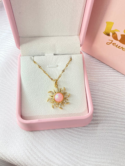 Collar Rapunzel Pink Stainless Steel