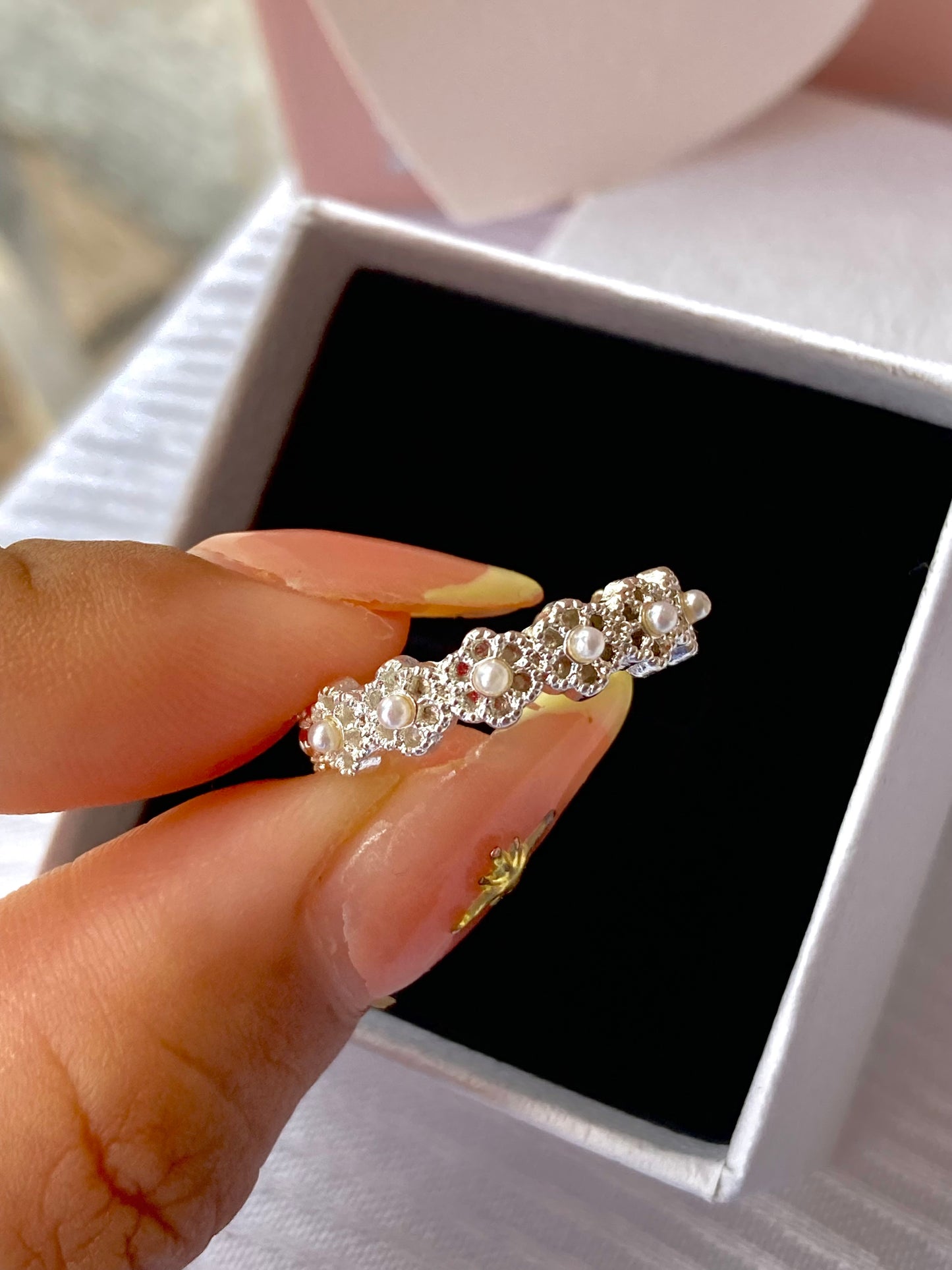 Anillo Cuentas en perlas