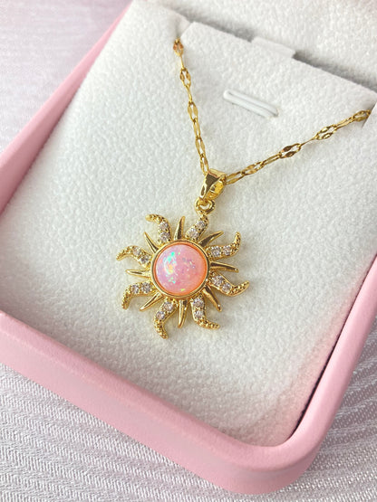 Collar Rapunzel Pink Stainless Steel
