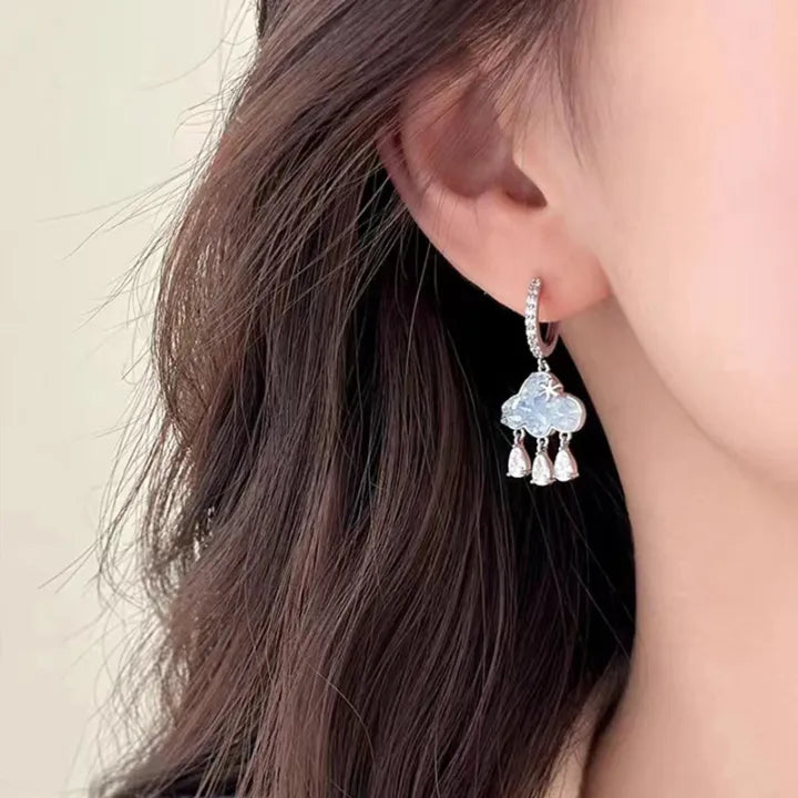 Aretes Huggies Nubecita Zircon