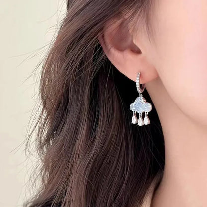 Aretes Huggies Nubecita Zircon